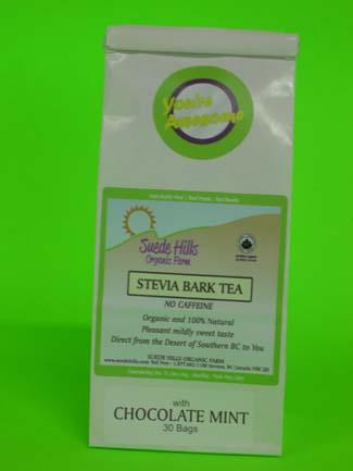 Chocolate Mint Stevia Bark Tea